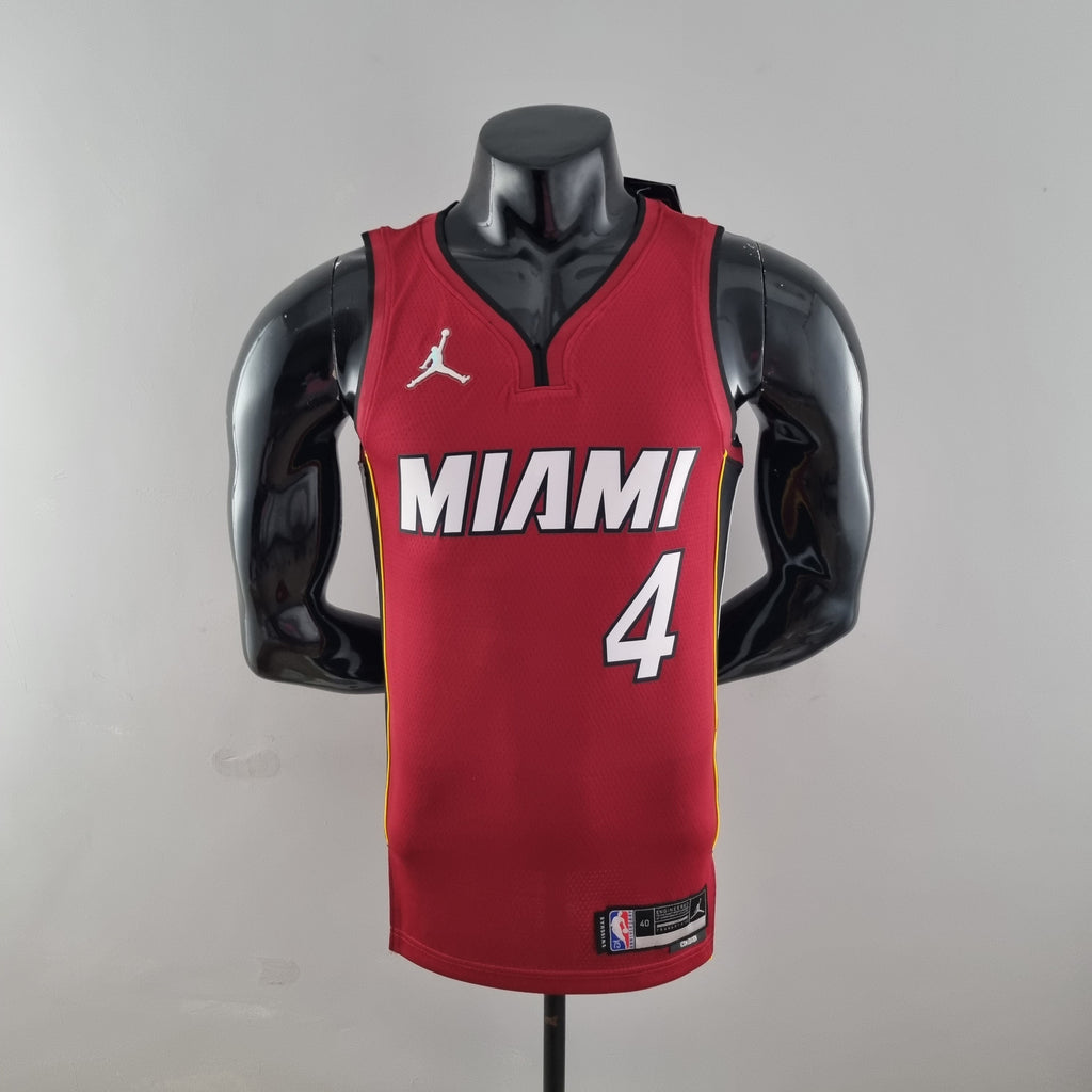 Camiseta NBA Miami Heat #4 Oladipo - 75° Cumpleaños Red