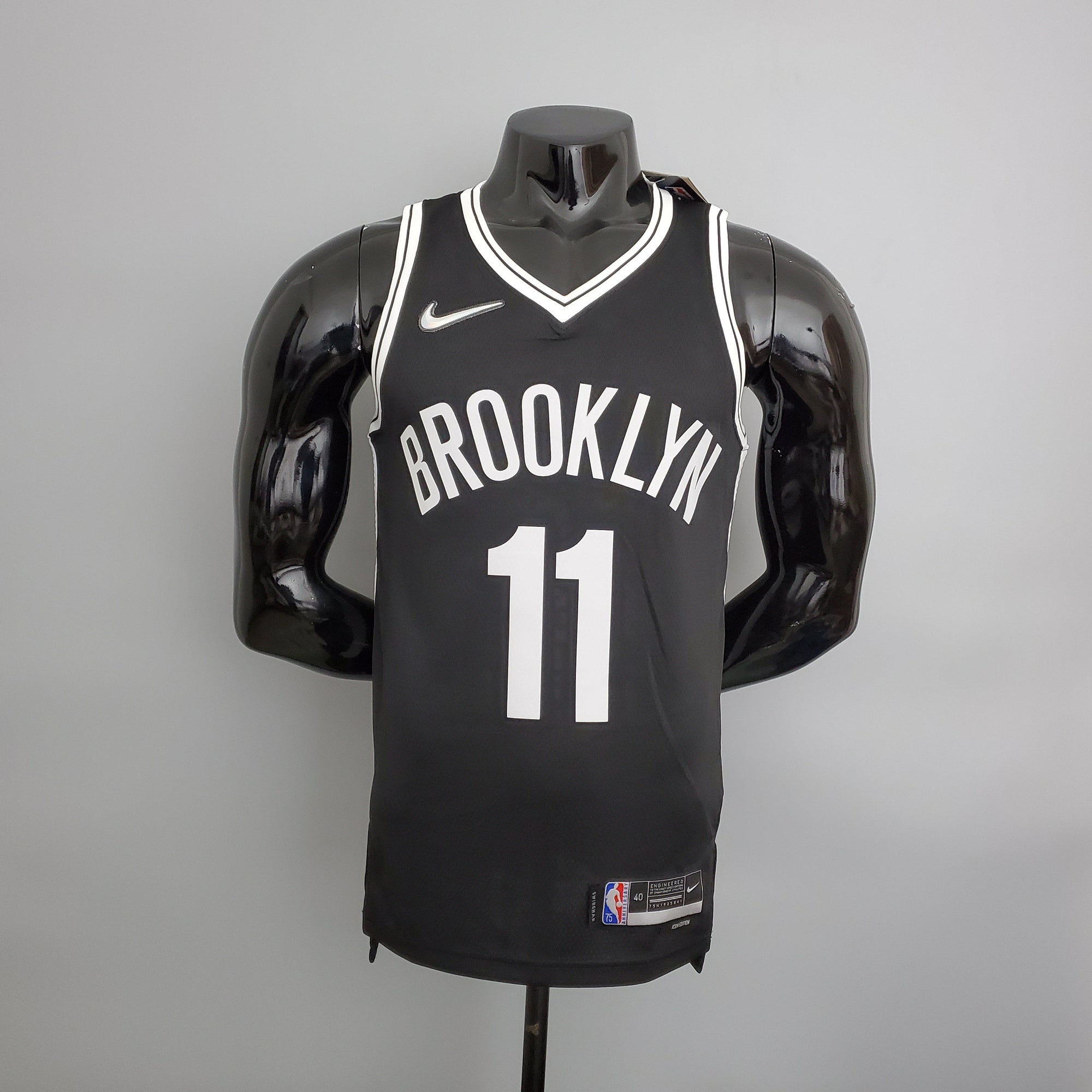 Camiseta NBA Brooklyn Nets #11 Irving - 75° Cumpleaños Black