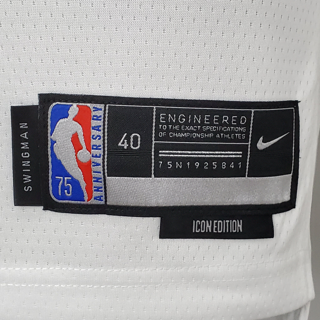 Camiseta NBA Memphis Grizzlies #12 Morant - 75° Cumpleaños White