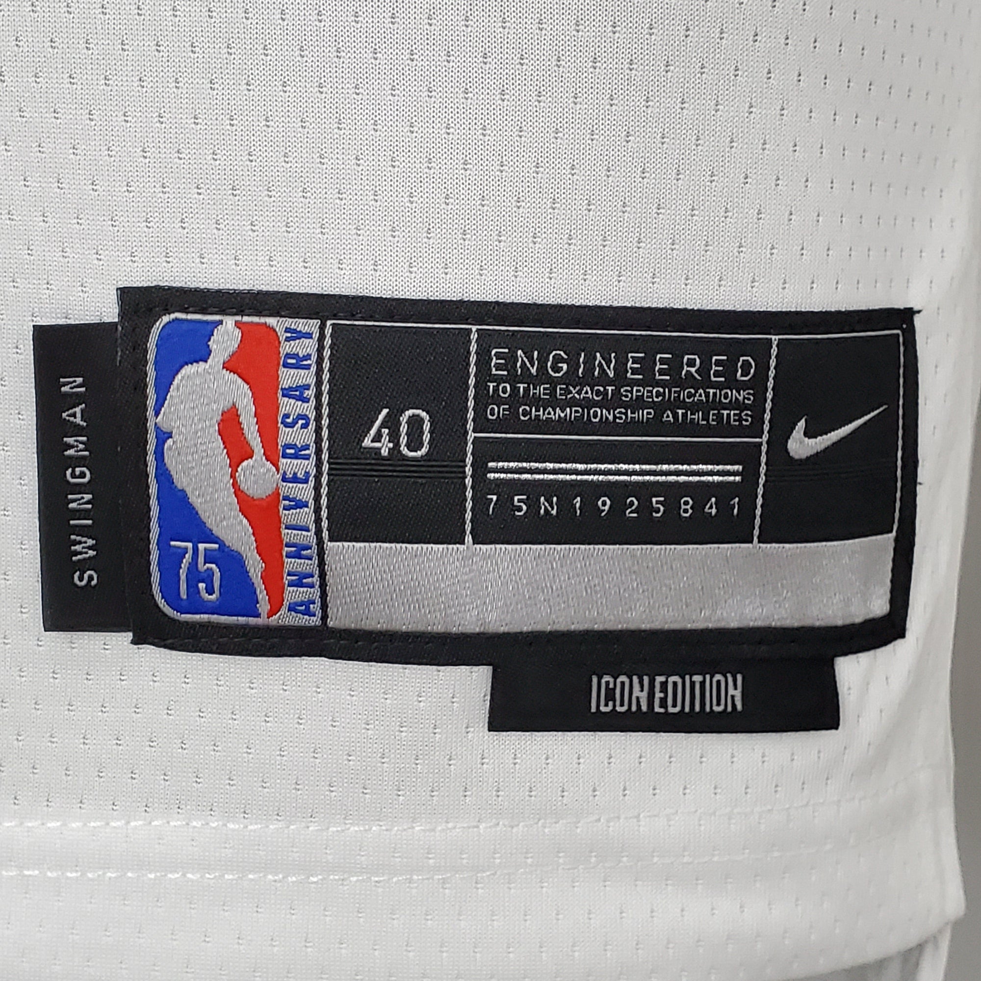 Camiseta NBA Memphis Grizzlies #12 Morant - 75° Cumpleaños White