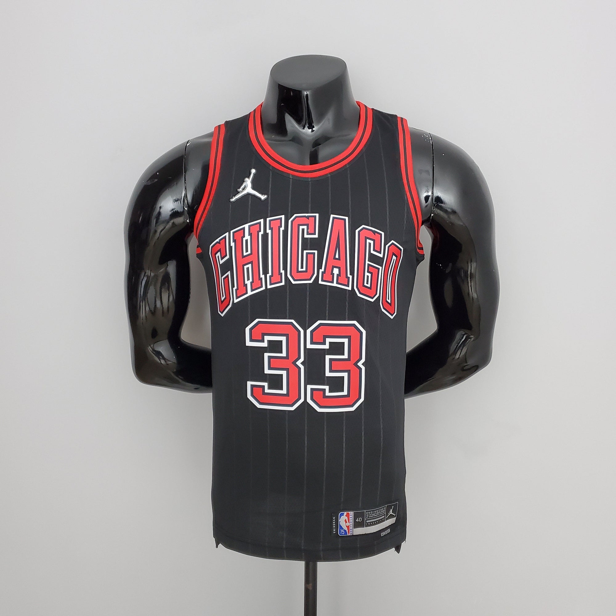 Camiseta NBA Chicago Bulls #33 Pippen - Flyers Black