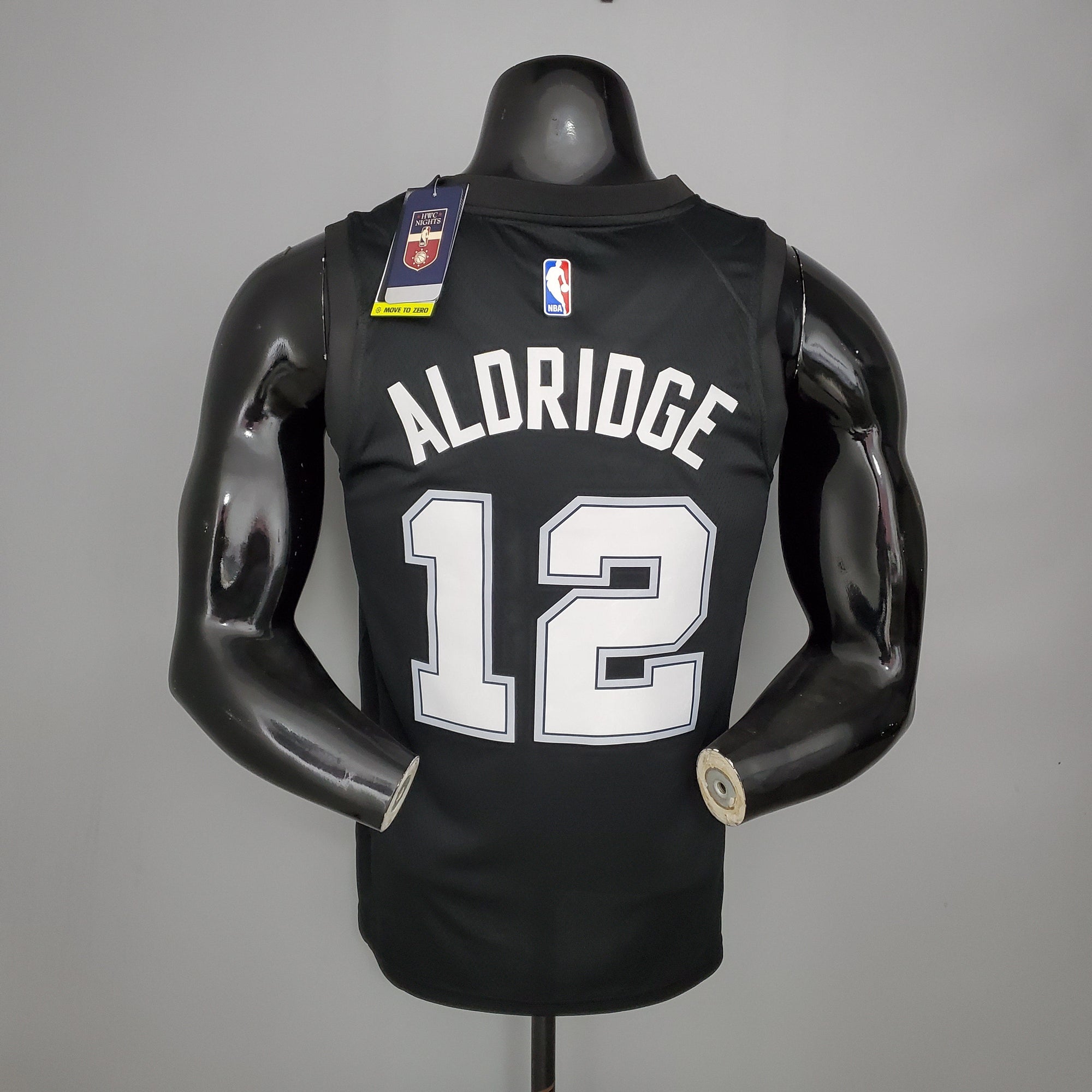 Camiseta NBA San Antonio Spurs #12 Aldridge - City Edition Black