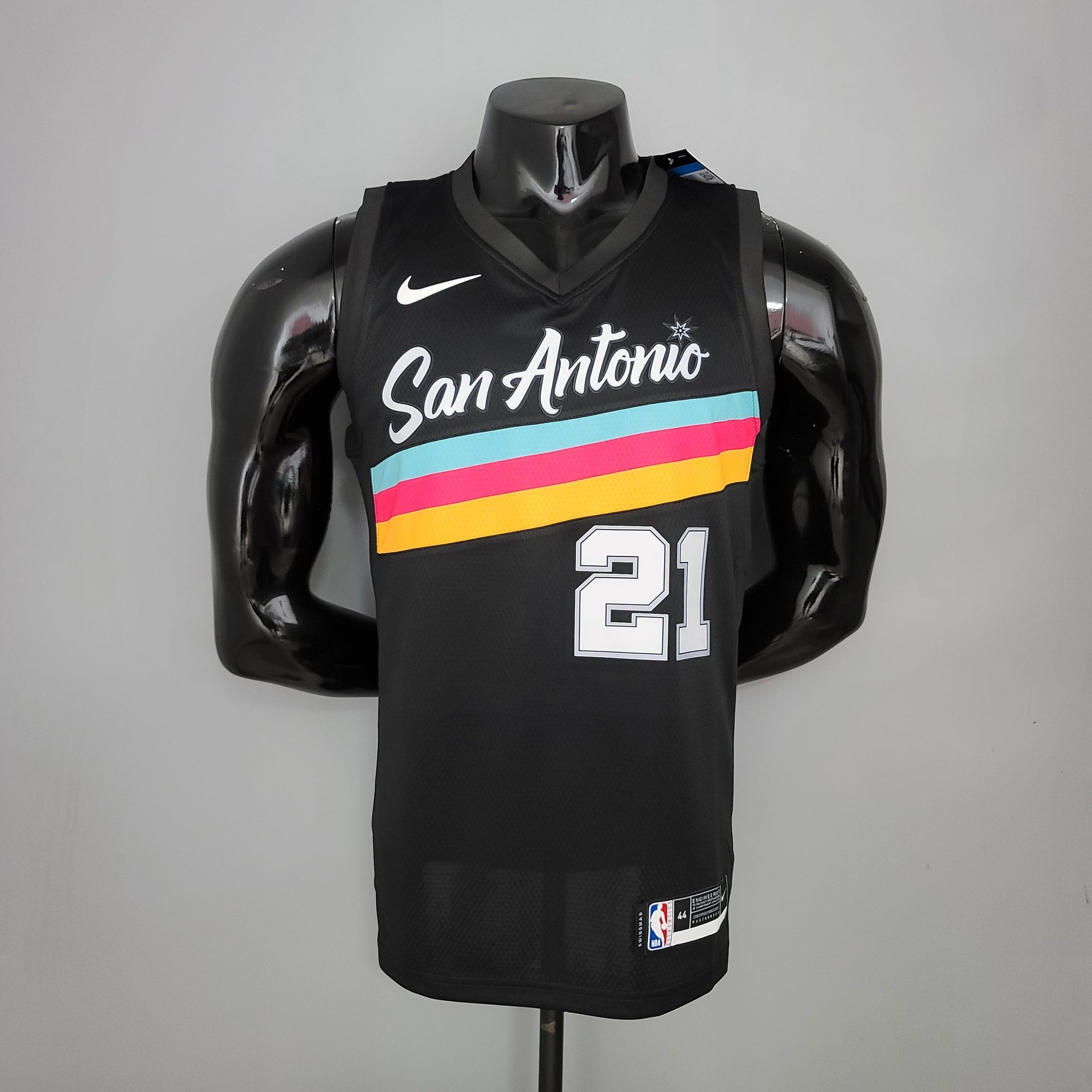 Camiseta NBA San Antonio Spurs #21 Duncan - City Edition Black