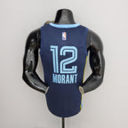 Camiseta NBA Memphis Grizzlies #12 Morant - 75° Cumpleaños Blue