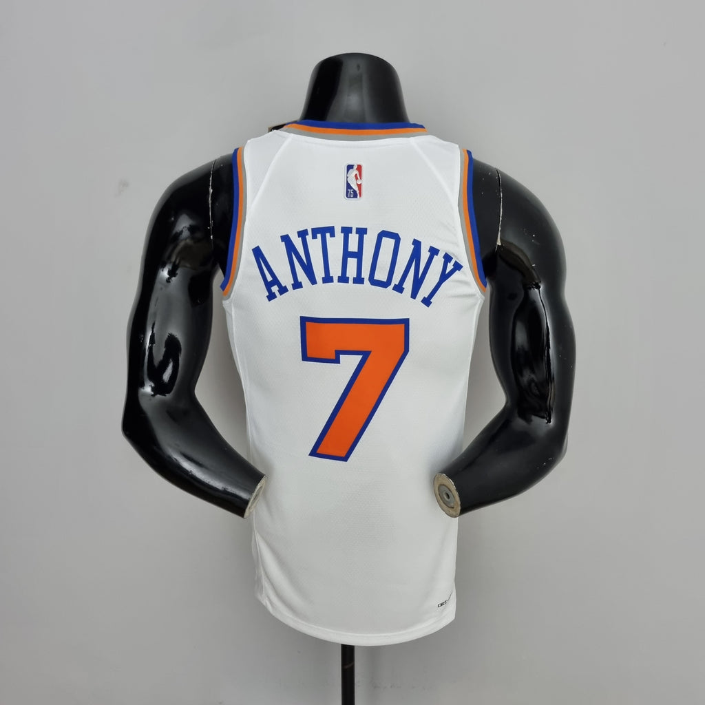 Camiseta NBA NY Knicks #7 Anthony - 75° Cumpleaños White