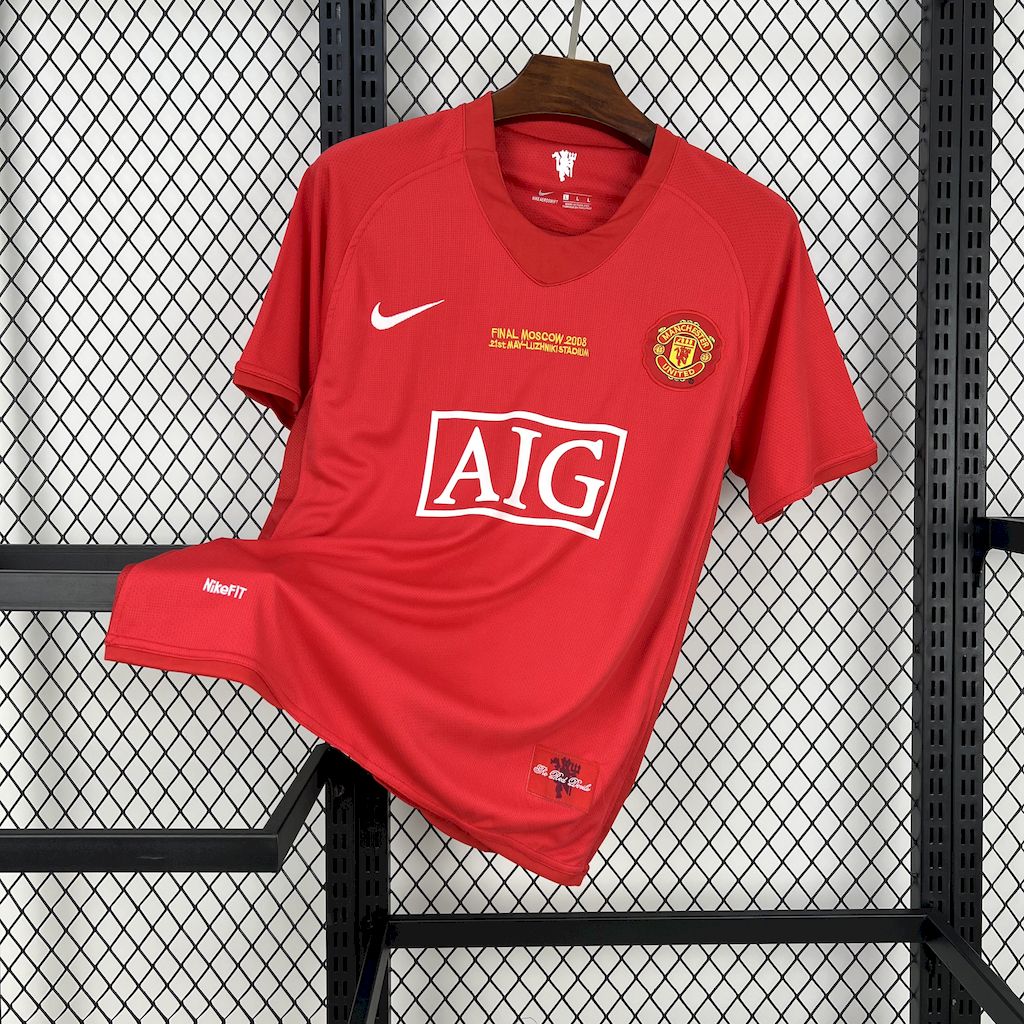 Camiseta Manchester United 07/08 Casa (Final Champions League) - (Retro)