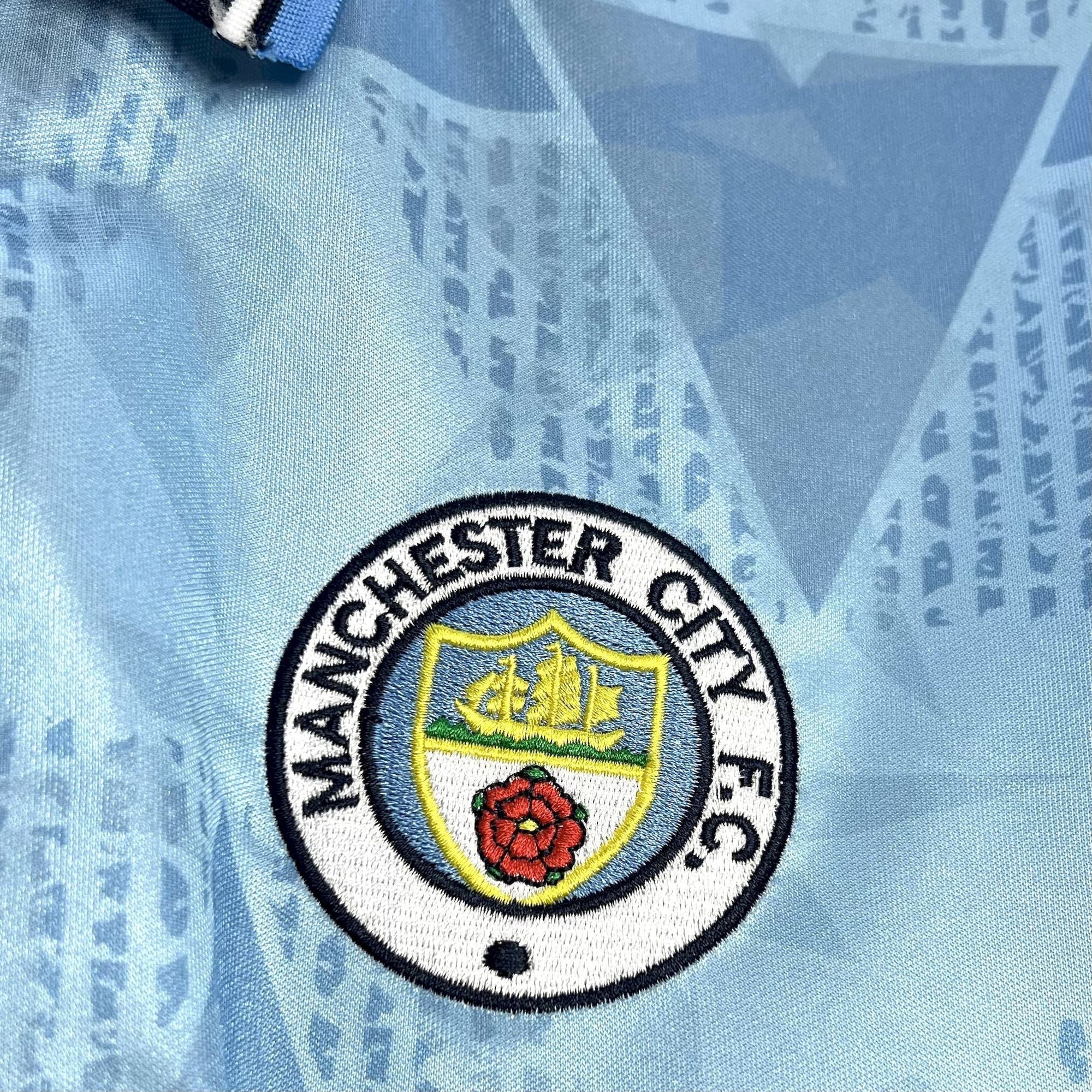Camiseta Manchester City 89/90/91 Casa - (Retro)