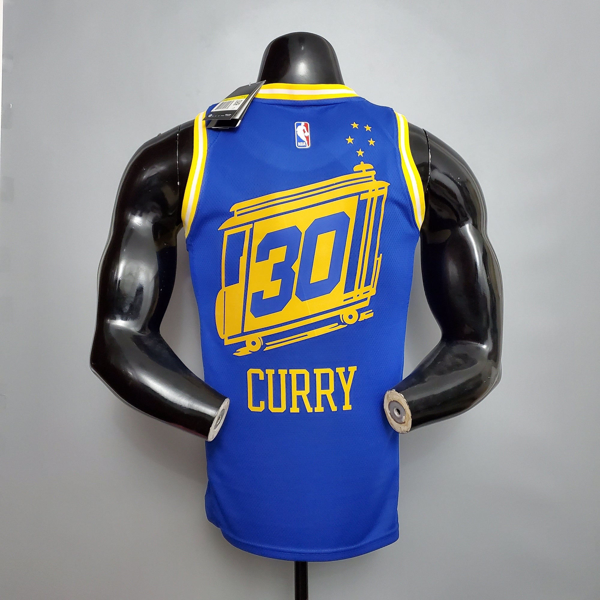Camiseta NBA Golden State Warriors #30 Curry - Train Blue