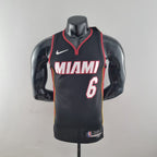 Camiseta NBA Miami Heat #6 James - 75° Cumpleaños Black