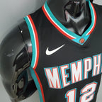 Camiseta NBA Memphis Grizzlies #12 Morant - (Retro) Black