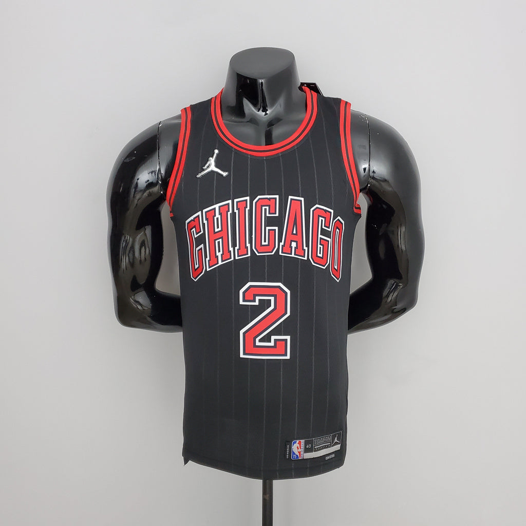Camiseta NBA Chicago Bulls #2 Ball - Flyers Black