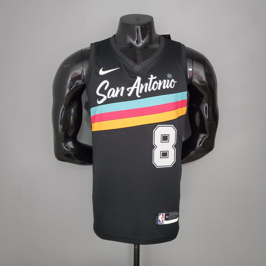 Camiseta NBA San Antonio Spurs #8 Mills - City Edition Black
