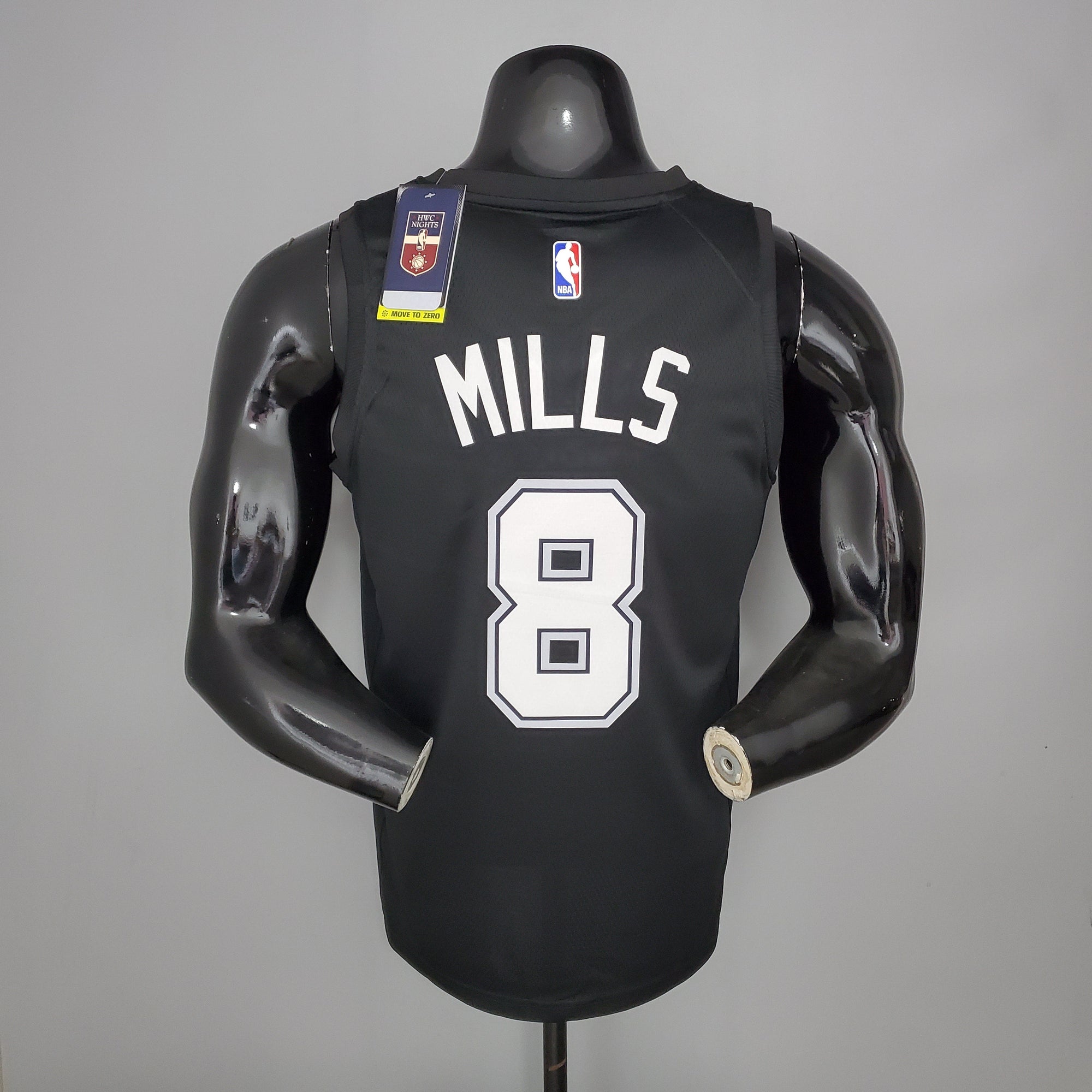 Camiseta NBA San Antonio Spurs #8 Mills - City Edition Black
