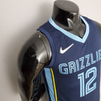 Camiseta NBA Memphis Grizzlies #12 Morant - 75° Cumpleaños Blue