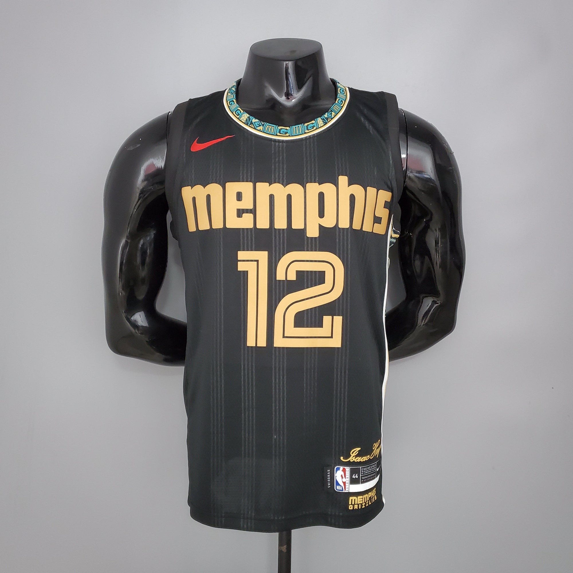 Camiseta NBA Memphis Grizzlies #12 Morant - City Edition Black