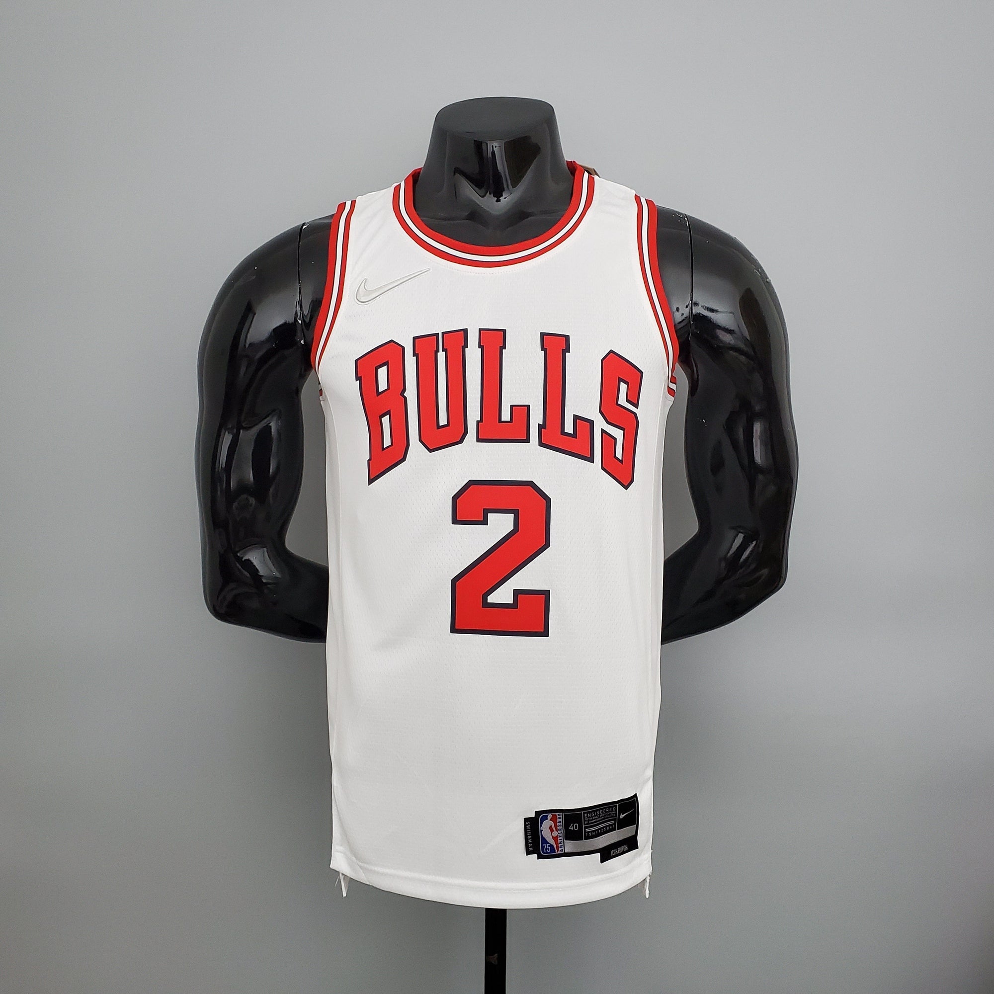 Camiseta NBA Chicago Bulls #2 Ball - 75° Cumpleaños White