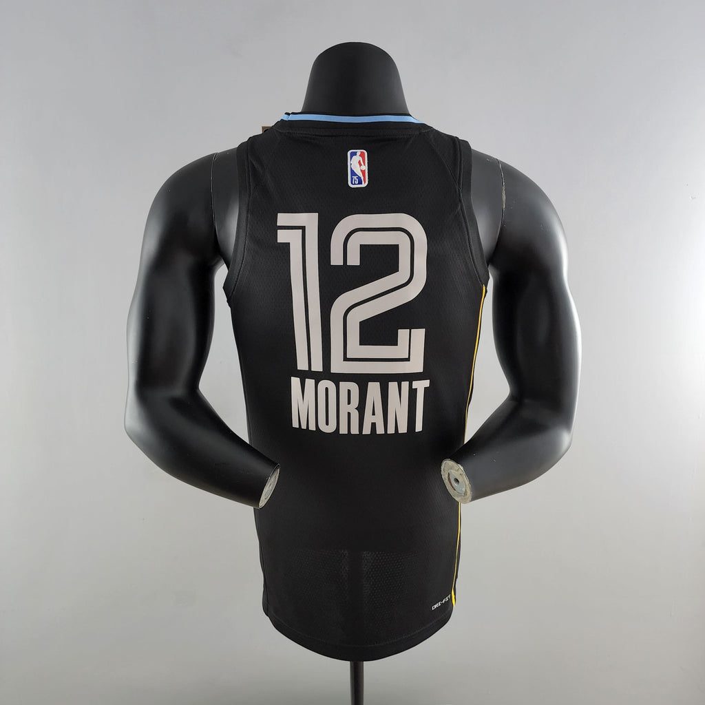 Camiseta NBA Memphis Grizzlies #12 Morant - Honor Edition Black