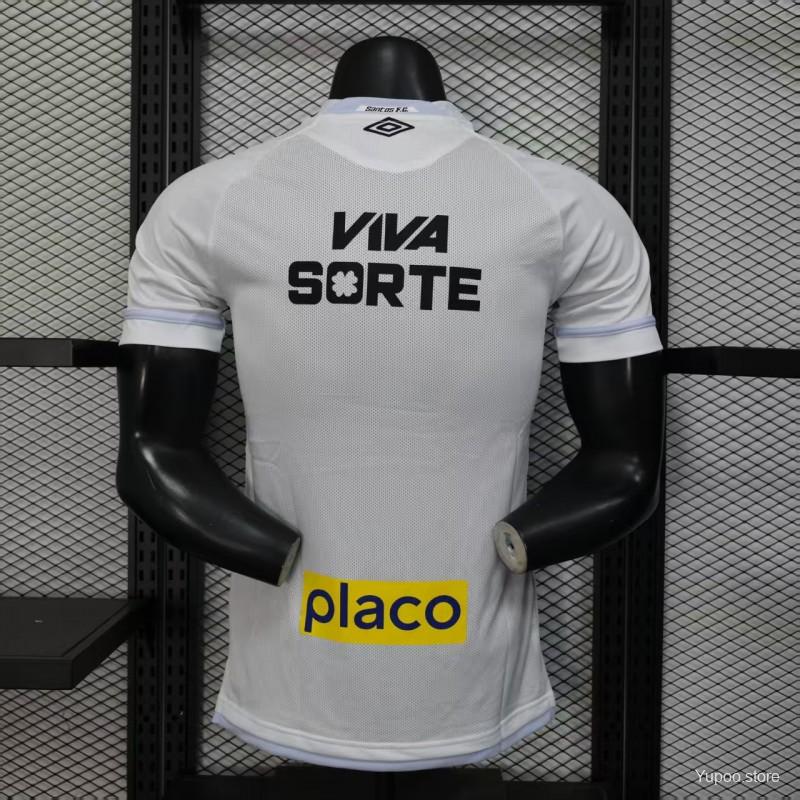 Camiseta Santos 2025 Casa (Todos os Patrocinios) - (Jugador)