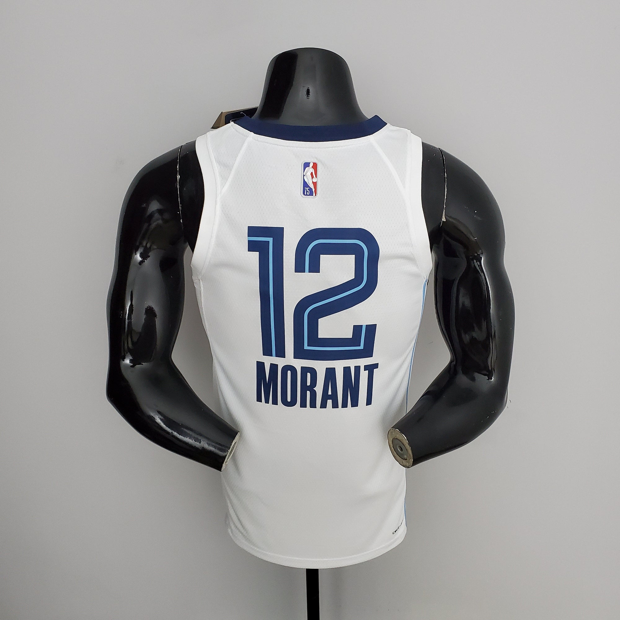 Camiseta NBA Memphis Grizzlies #12 Morant - 75° Cumpleaños White