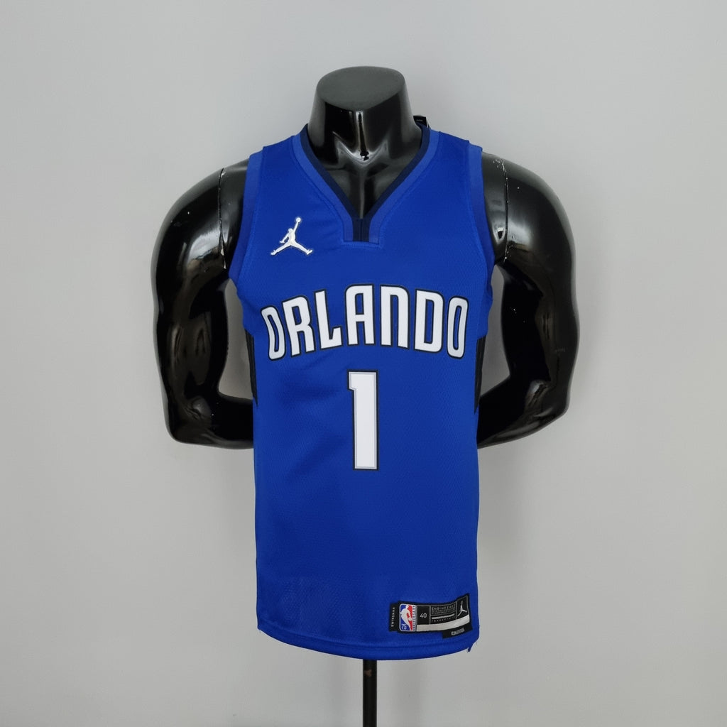 Camiseta NBA Orlando Magic #1 McGrady - 75° Cumpleaños Blue
