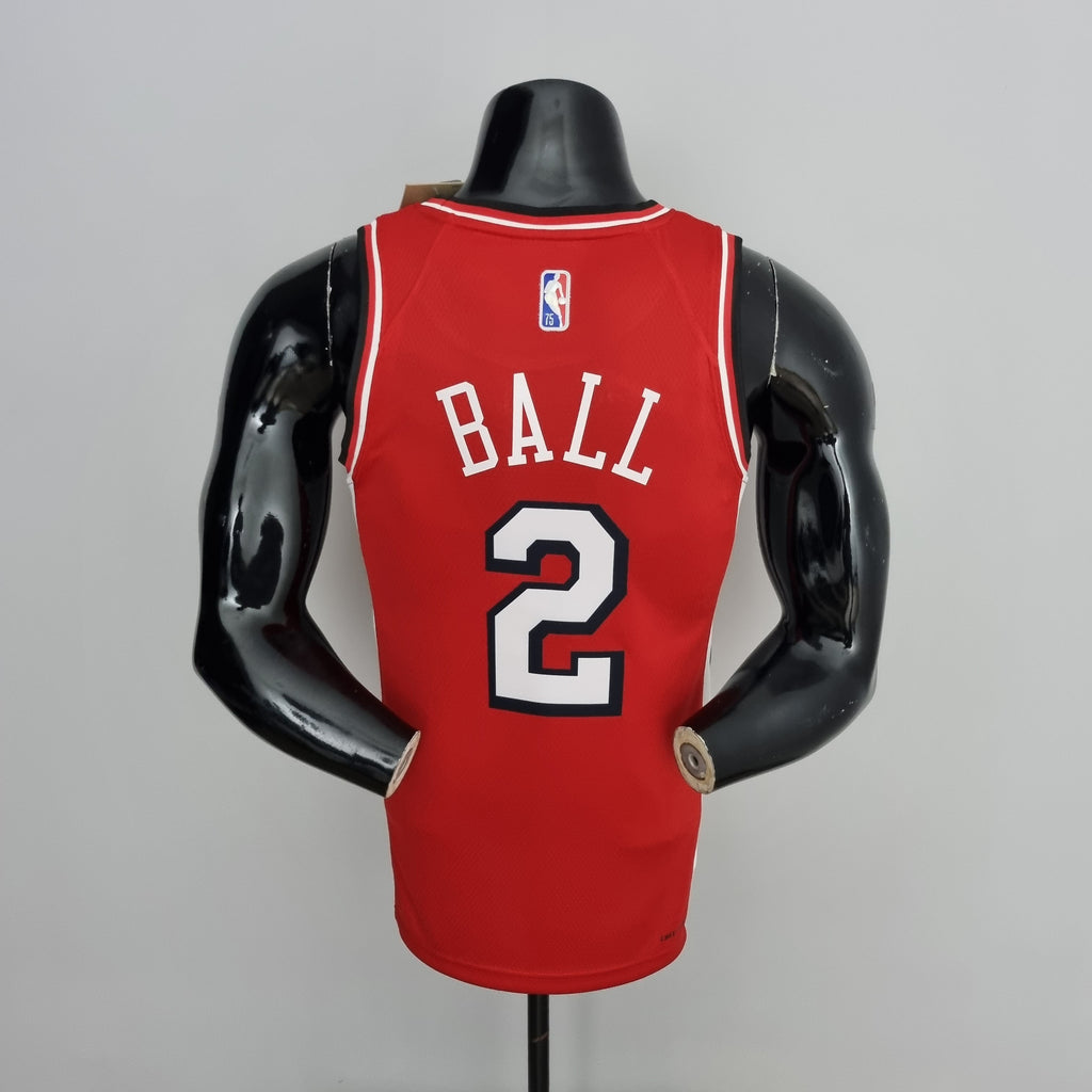 Camiseta NBA Chicago Bulls #2 Bali - 75° Cumpleaños Red