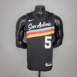 Camiseta NBA San Antonio Spurs #5 Murray - City Edition Black