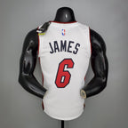 Camiseta NBA Miami Heat #6 James - 75° Cumpleaños White