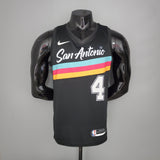 Camiseta NBA San Antonio Spurs #4 White - City Edition Black