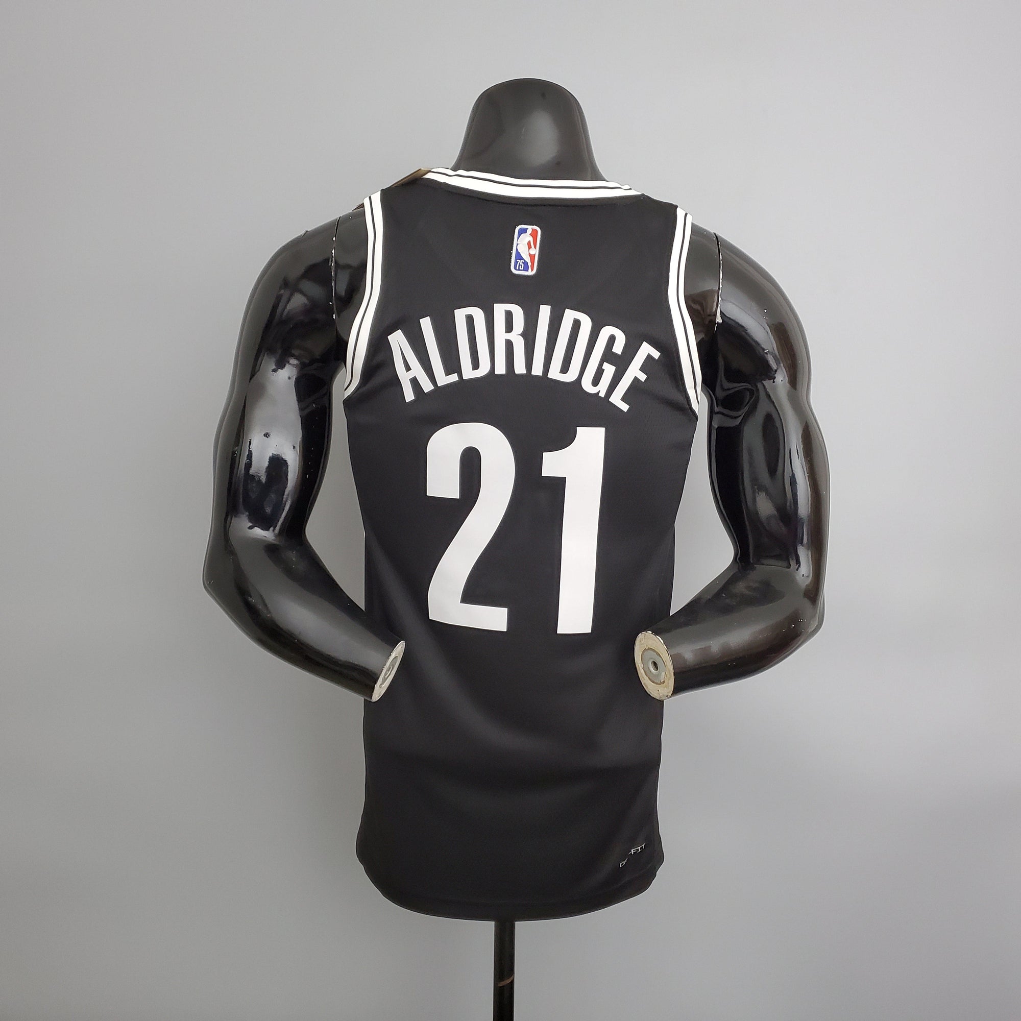 Camiseta NBA Brooklyn Nets #21 Aldridge - 75° Cumpleaños Black