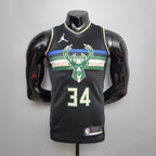 Camiseta NBA Milwalkee Bucks #34 Antetokounmpo - Theme Black