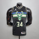Camiseta NBA Milwalkee Bucks #34 Antetokounmpo - Theme Black
