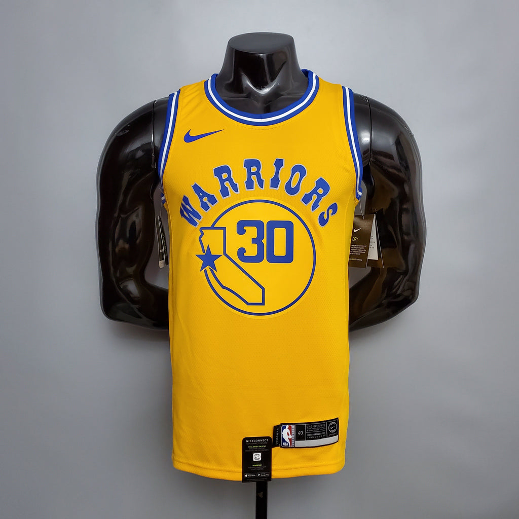 Camiseta NBA Golden State Warriors #30 Curry - (Retro) Yellow