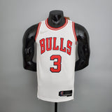 Camiseta NBA Chicago Bulls #3 Wade - 75° Cumpleaños White
