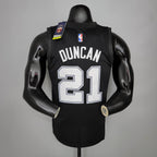 Camiseta NBA San Antonio Spurs #21 Duncan - City Edition Black