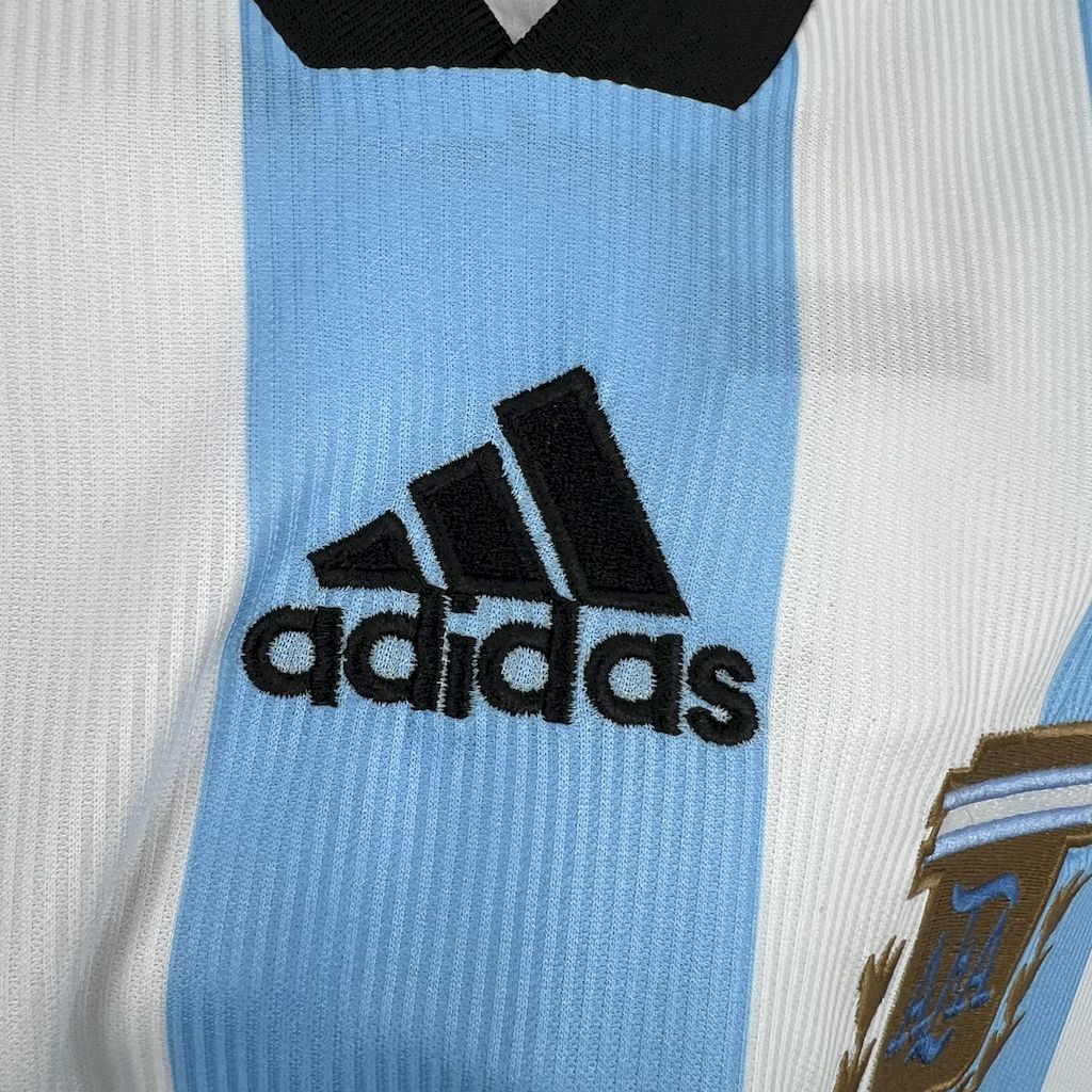Camiseta Argentina 1998 Casa - (Retro) Manga Larga