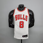 Camiseta NBA Chicago Bulls #8 LaVine - 75° Cumpleaños White