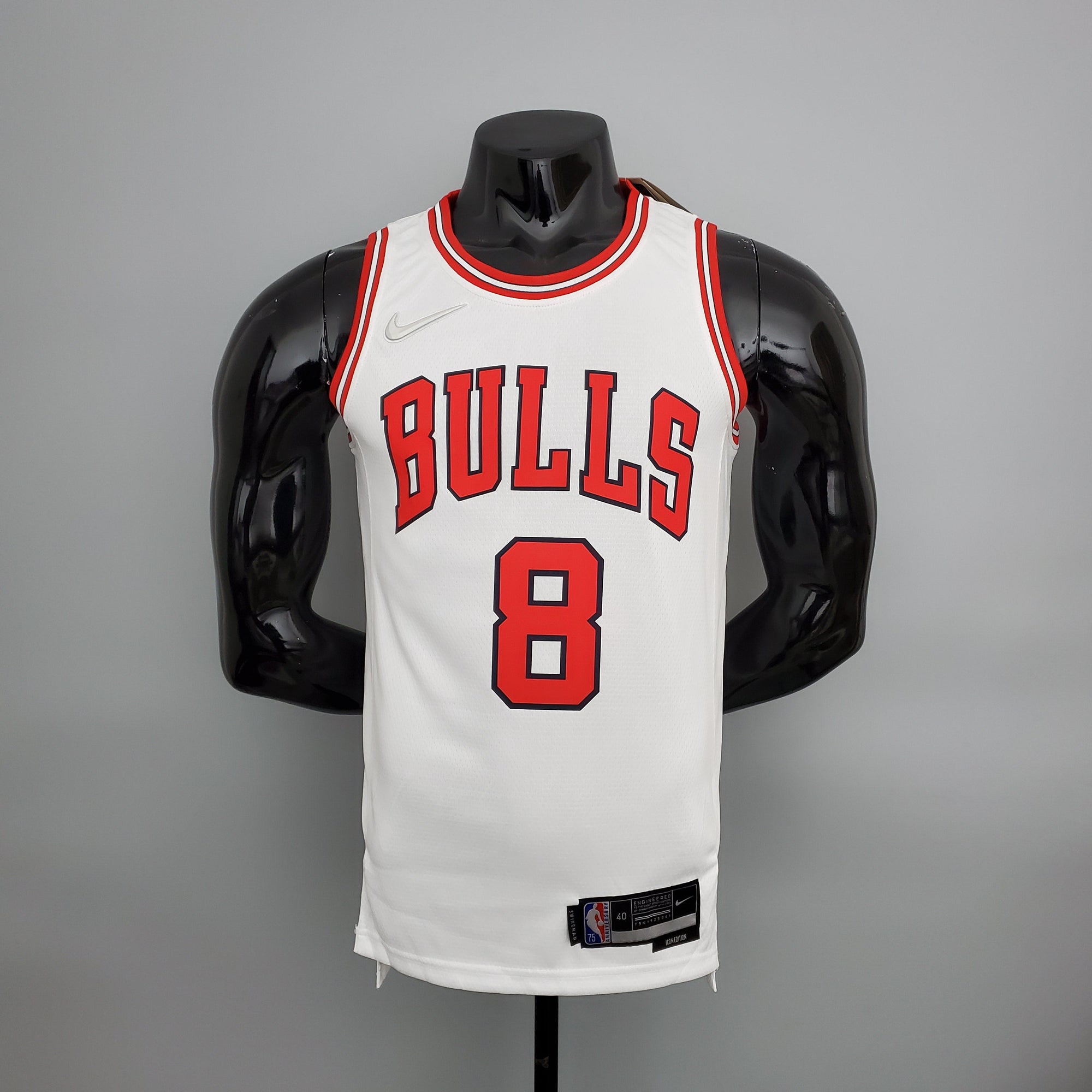 Camiseta NBA Chicago Bulls #8 LaVine - 75° Cumpleaños White