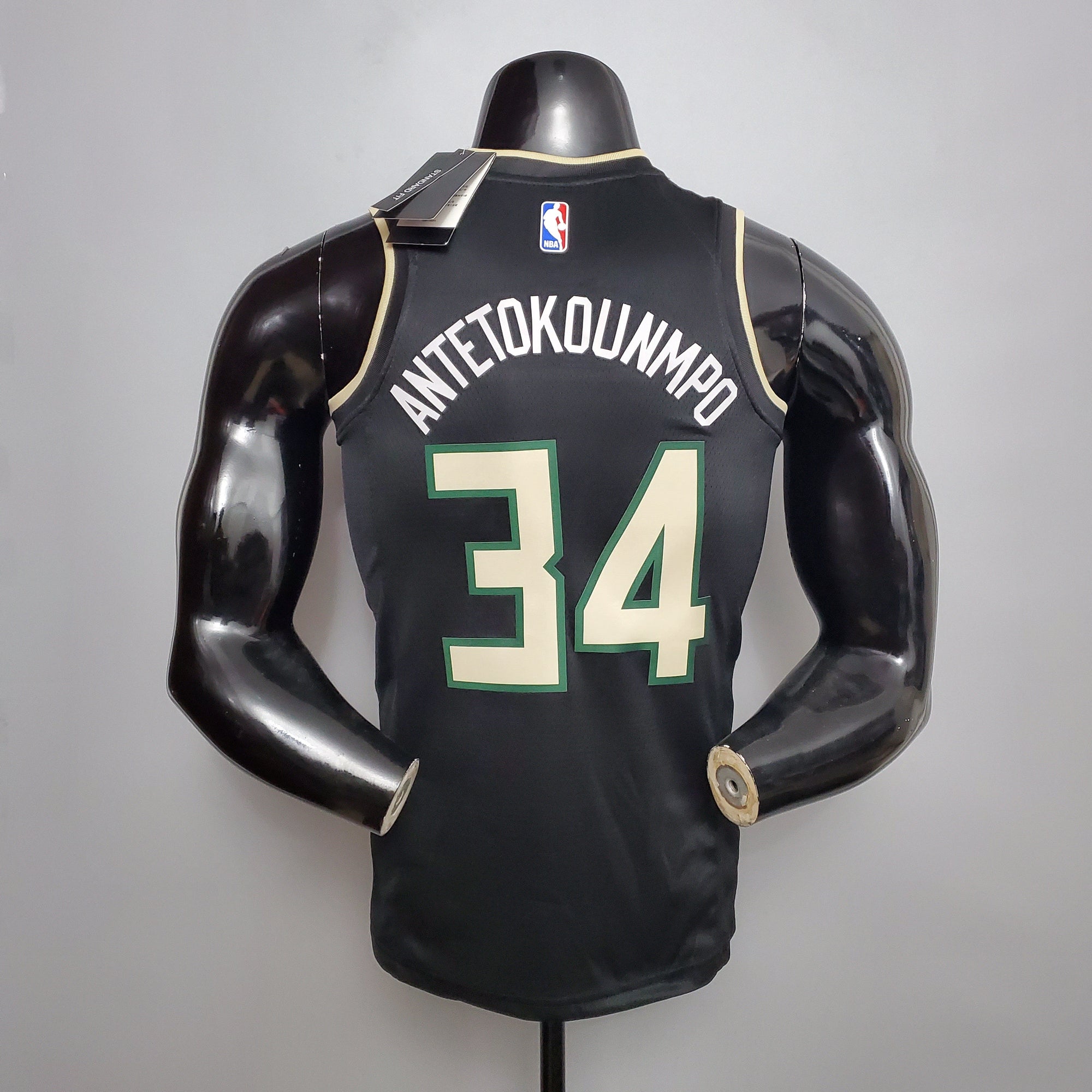Camiseta NBA Milwalkee Bucks #34 Antetokounmpo - Theme Black