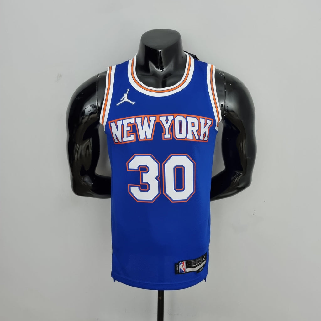Camiseta NBA NY Knicks #30 Randle - 75° Cumpleaños Limited Blue