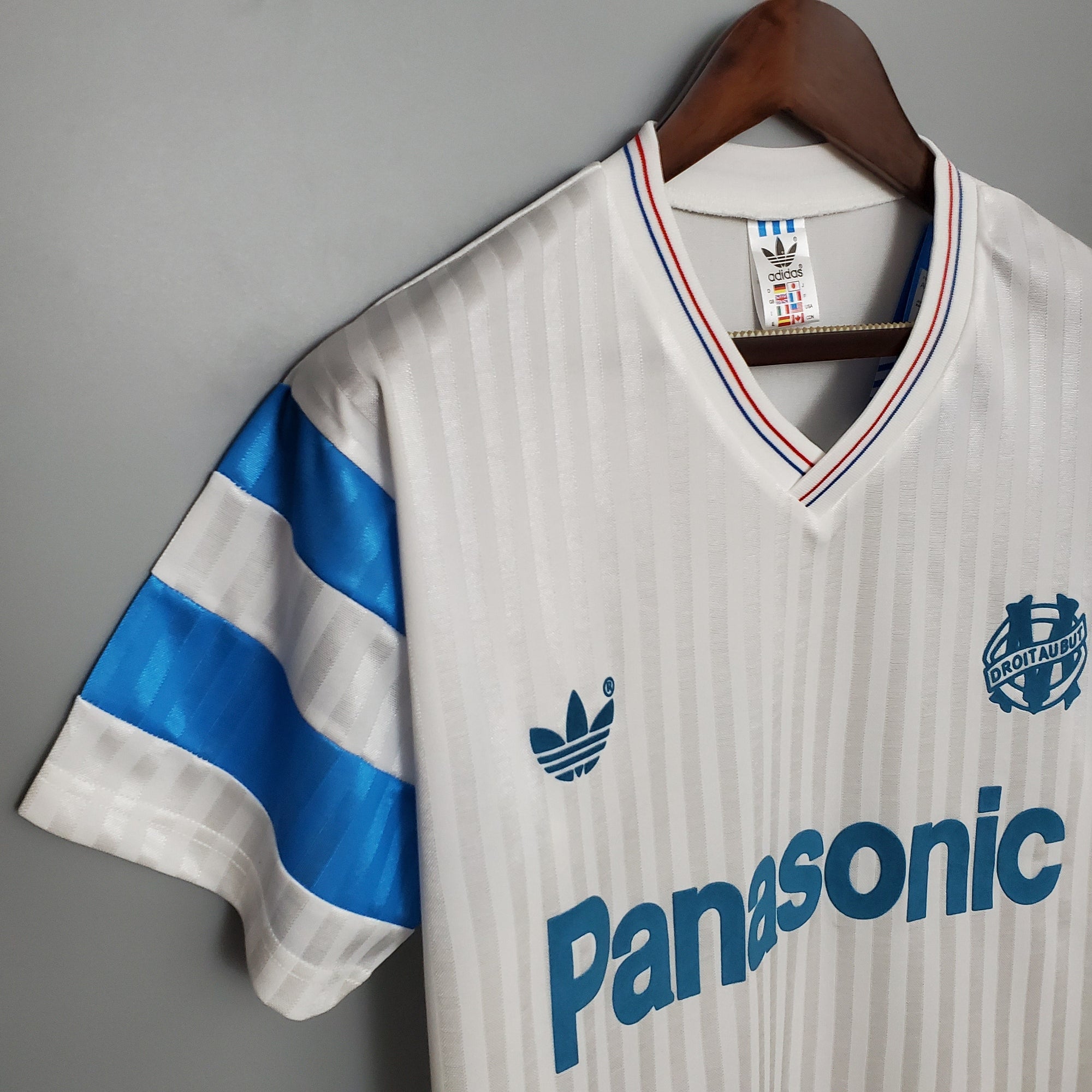 Camiseta Olympique de Marseille Titular 90/91 - Versión (Retro)