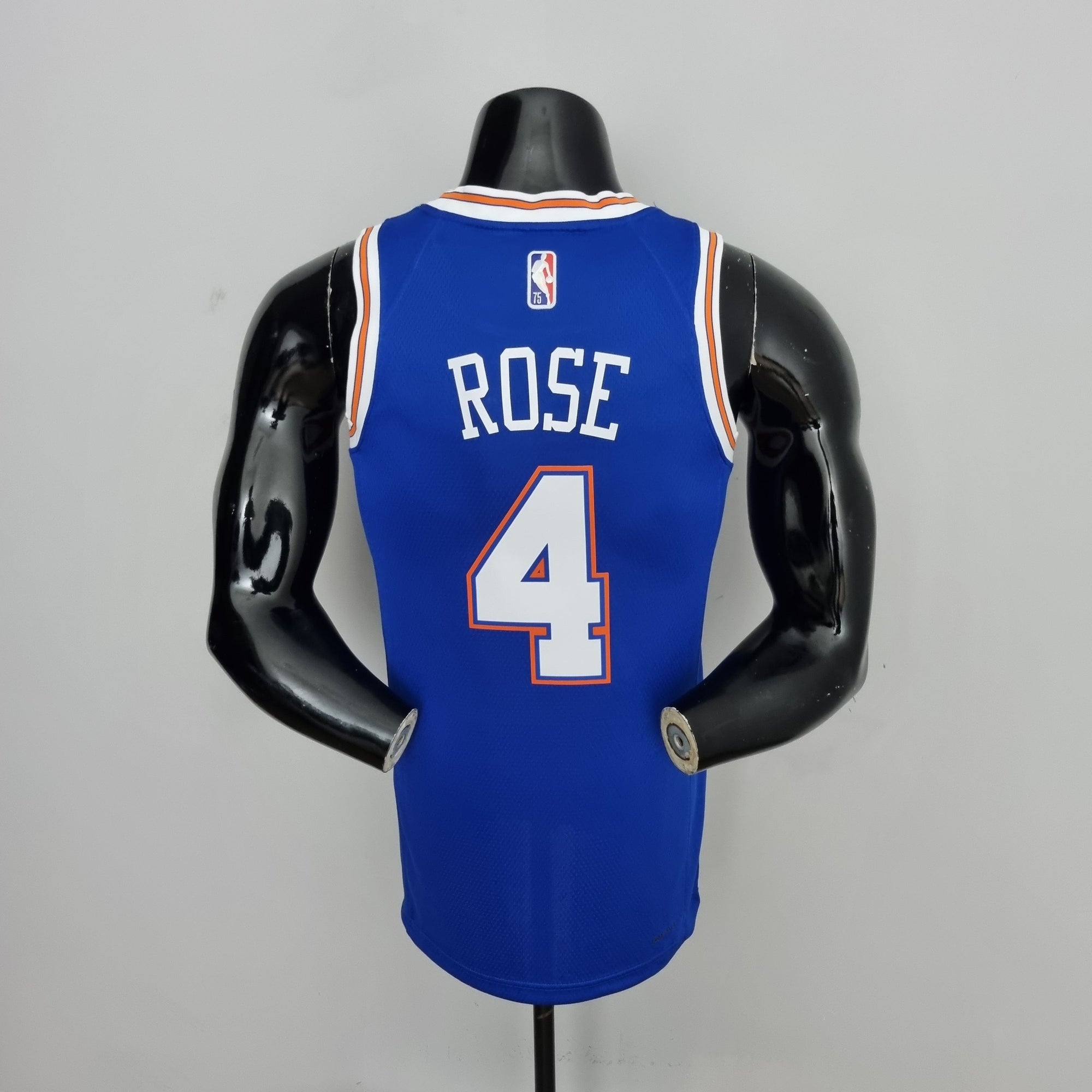 Camiseta NBA NY Knicks #4 Rose - 75° Cumpleaños Limited Blue