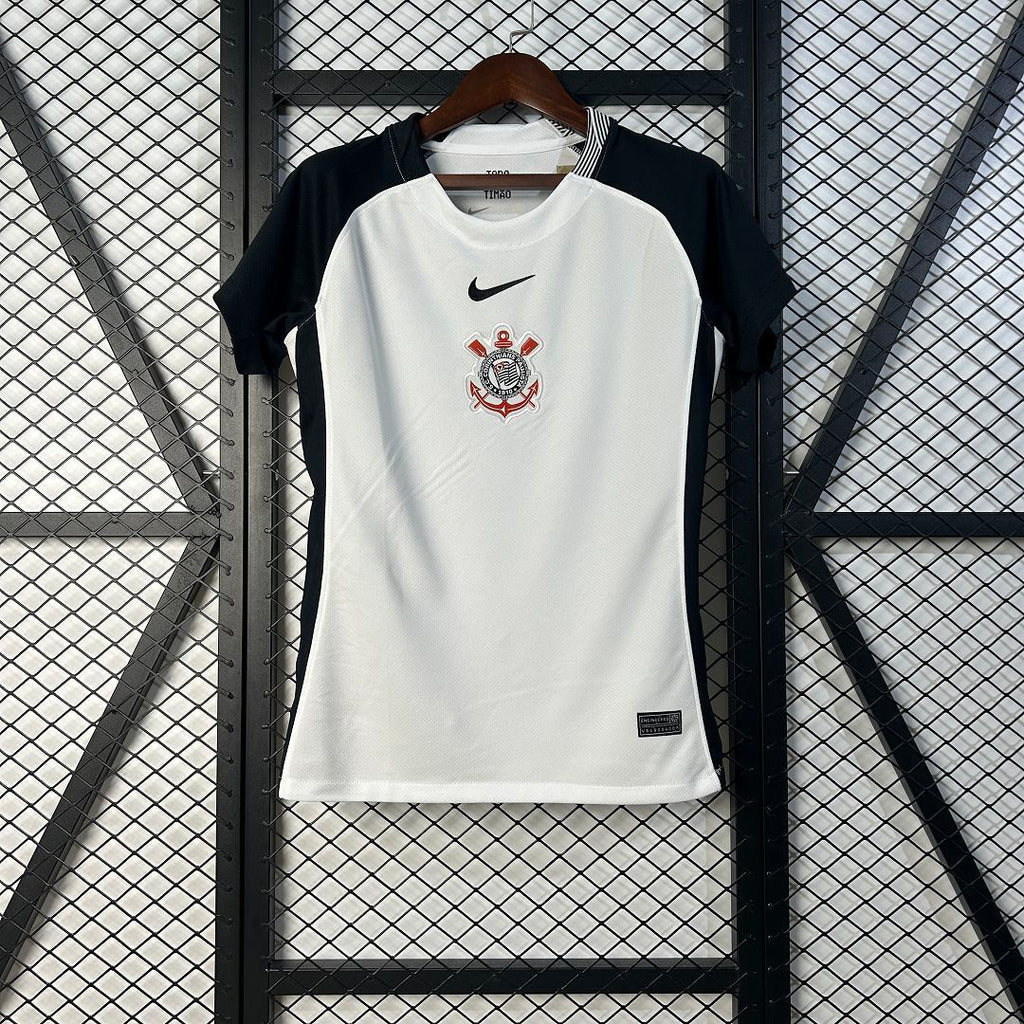 Camiseta Corinthians 2025 Casa - (Feminina)