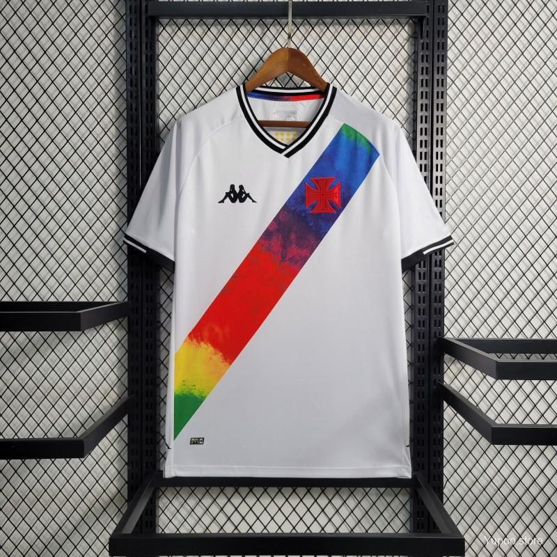 Camiseta Vasco da Gama 2021 Pride Fora - (Retro)