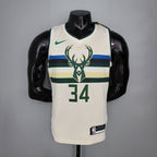 Camiseta NBA Milwalkee Bucks #34 Antetokounmpo - Theme White