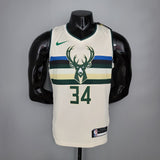 Camiseta NBA Milwalkee Bucks #34 Antetokounmpo - Theme White