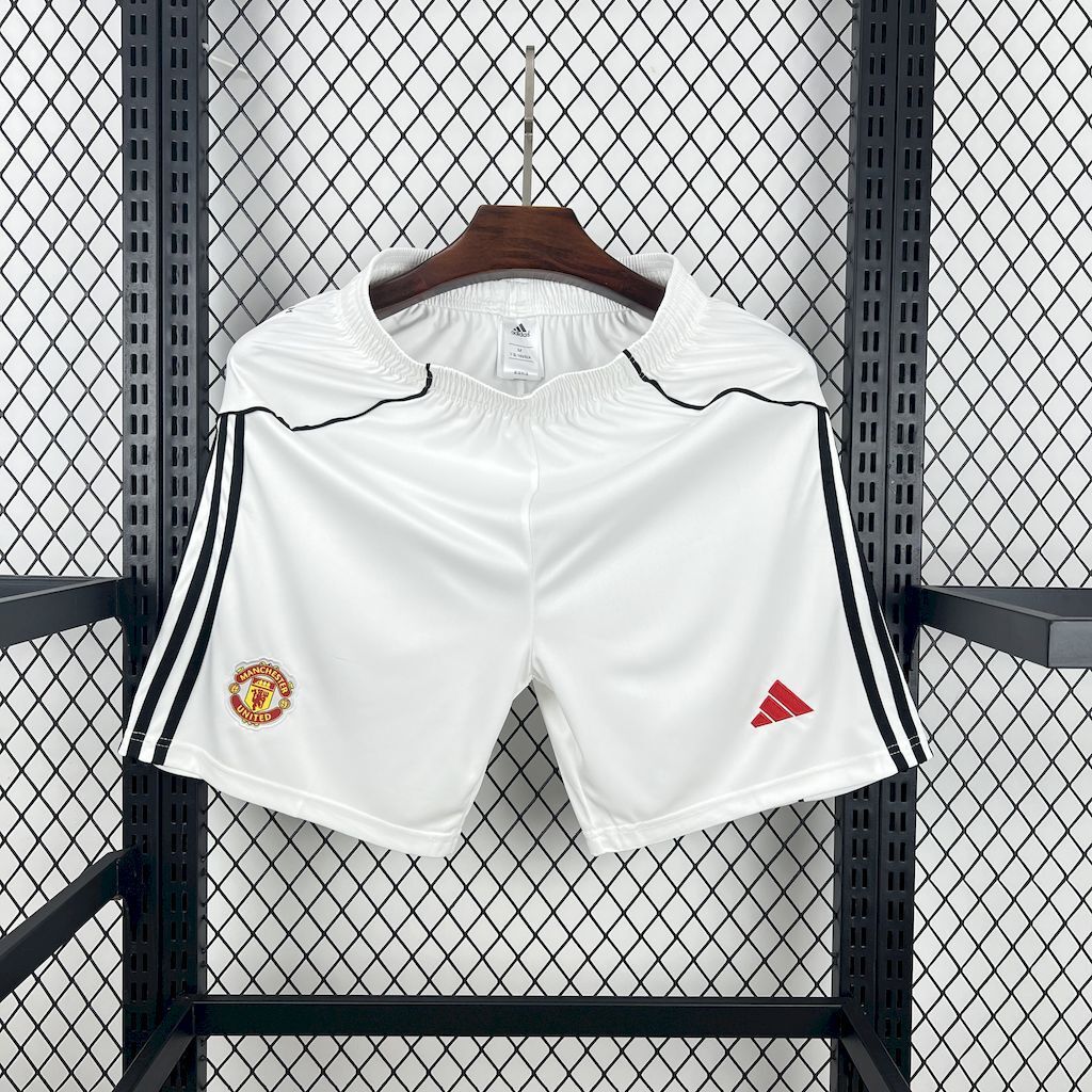 Shorts Manchester United 25/26 Casa (White) - (Aficionado)