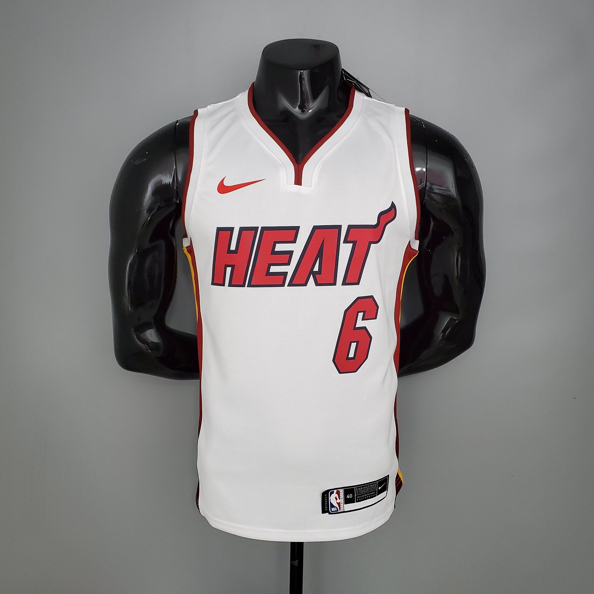 Camiseta NBA Miami Heat #6 James - 75° Cumpleaños White