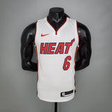 Camiseta NBA Miami Heat #6 James - 75° Cumpleaños White