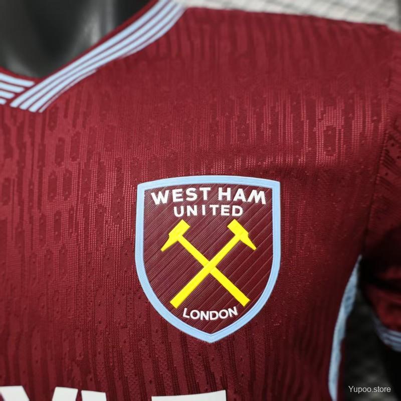 Camiseta West Ham 25/26 Casa - (Jugador)