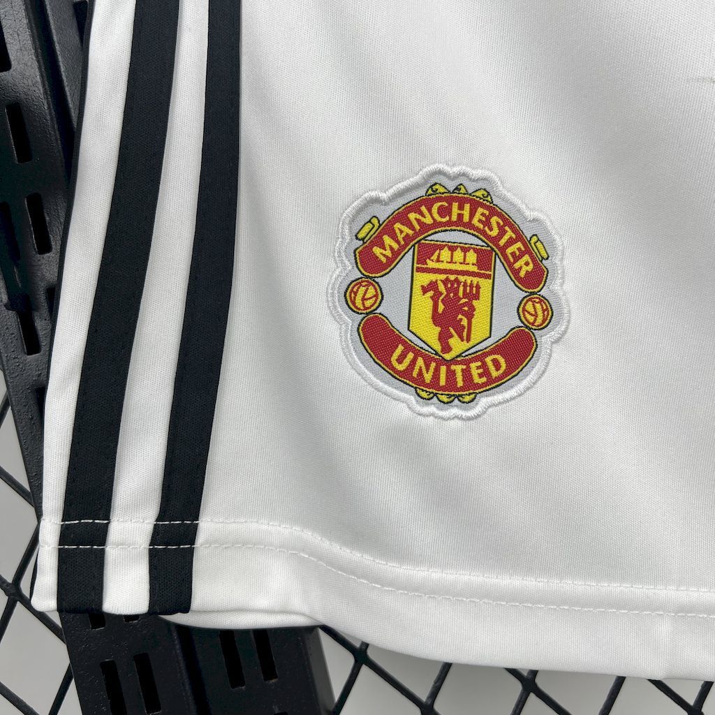 Shorts Manchester United 25/26 Casa (White) - (Aficionado)